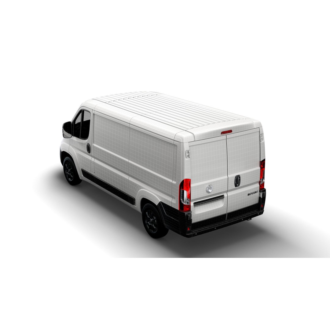 Vauxhall Movano Van L2H1 2022 3D Model – High Poly Game-Ready Asset, FBX - View 17