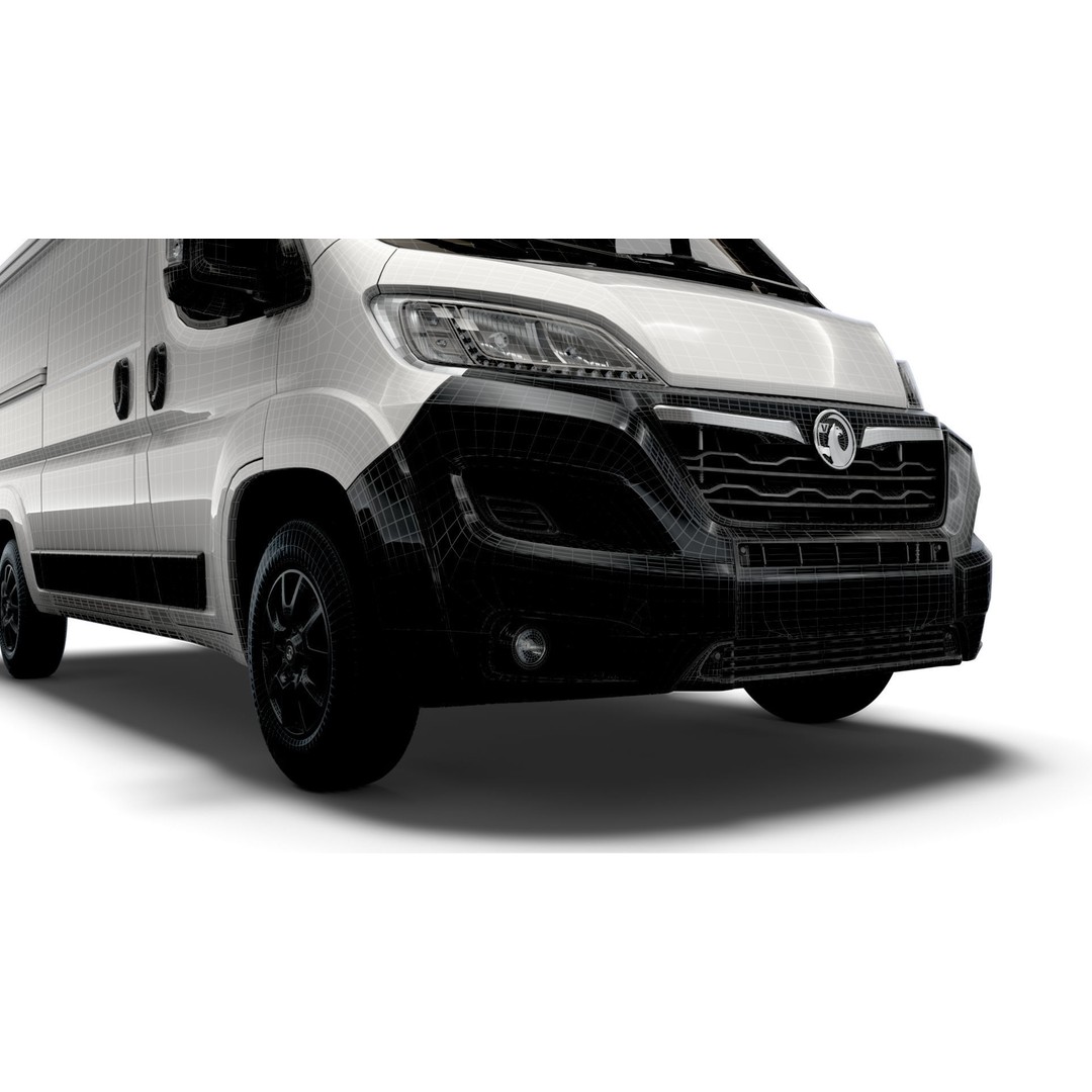 Vauxhall Movano Van L2H1 2022 3D Model – High Poly Game-Ready Asset, FBX - View 19