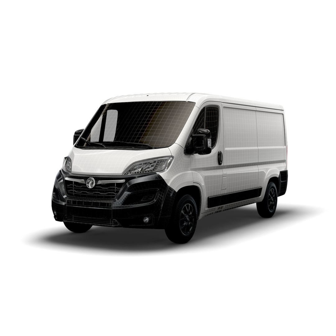 Vauxhall Movano Van L2H1 2022 3D Model – High Poly Game-Ready Asset, FBX - View 22