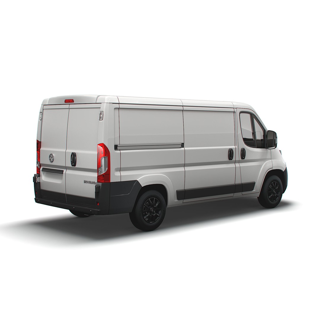Vauxhall Movano Van L2H1 2022 3D Model – High Poly Game-Ready Asset, FBX - View 4