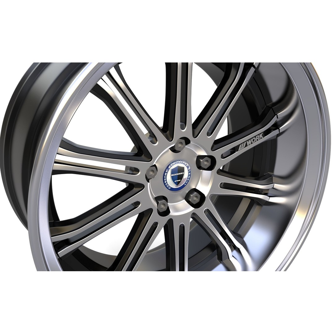 Work Varianza SC1 Wheel 3D Model – High Poly PBR Car Rim, FBX, OBJ - View 10