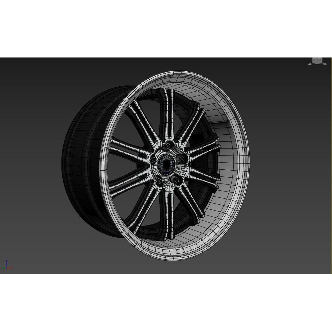 Work Varianza SC1 Wheel 3D Model – High Poly PBR Car Rim, FBX, OBJ - View 12