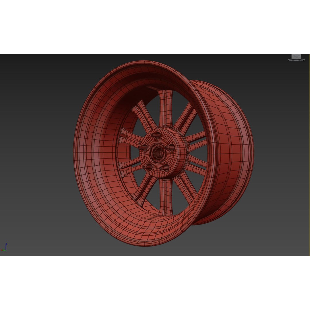 Work Varianza SC1 Wheel 3D Model – High Poly PBR Car Rim, FBX, OBJ - View 17