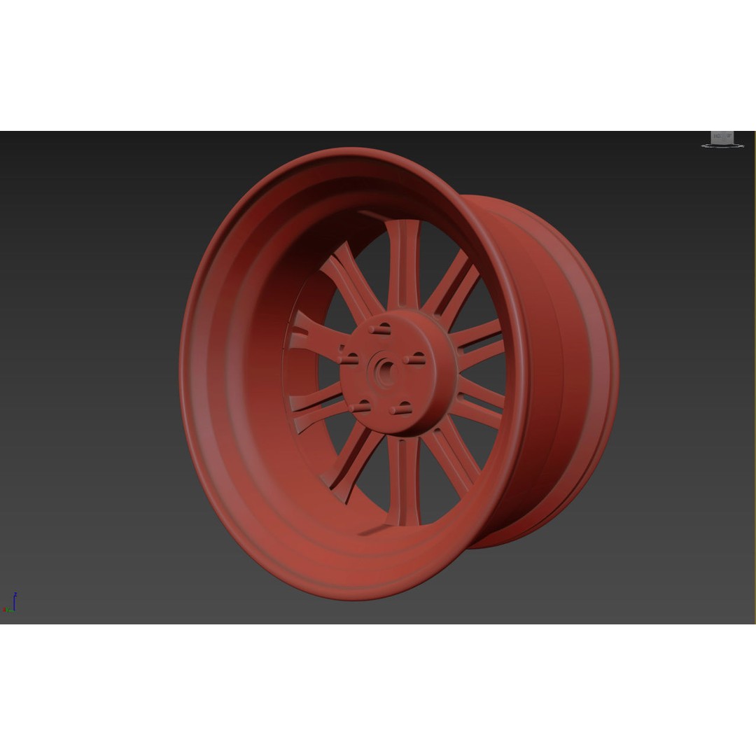 Work Varianza SC1 Wheel 3D Model – High Poly PBR Car Rim, FBX, OBJ - View 18