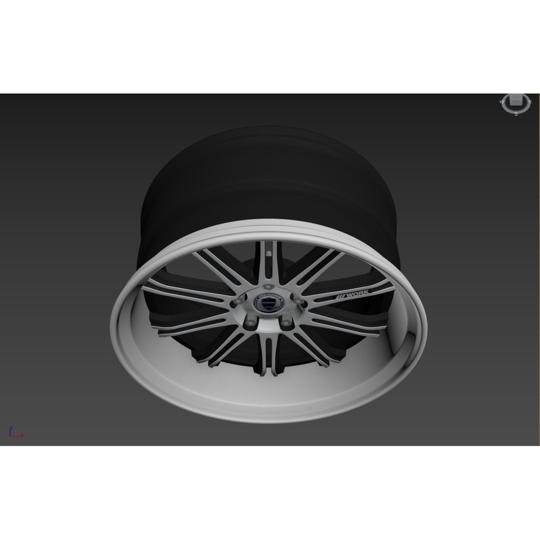 Work Varianza SC1 Wheel 3D Model – High Poly PBR Car Rim, FBX, OBJ - View 19