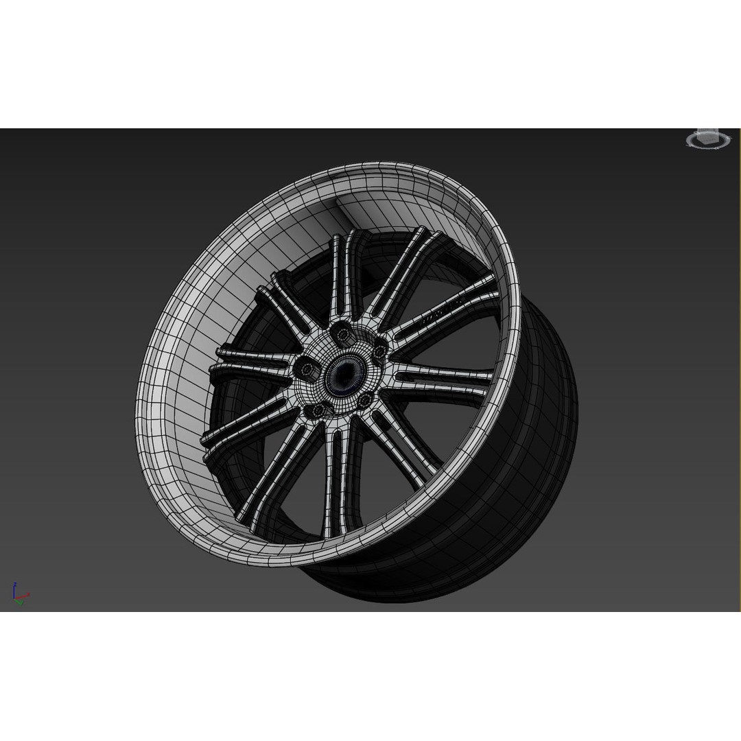 Work Varianza SC1 Wheel 3D Model – High Poly PBR Car Rim, FBX, OBJ - View 24