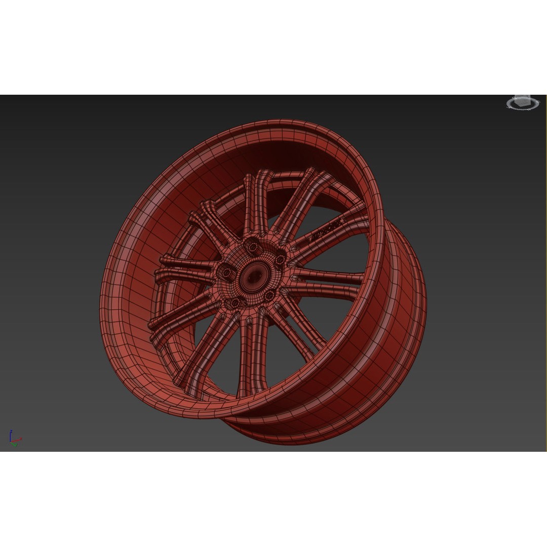 Work Varianza SC1 Wheel 3D Model – High Poly PBR Car Rim, FBX, OBJ - View 25