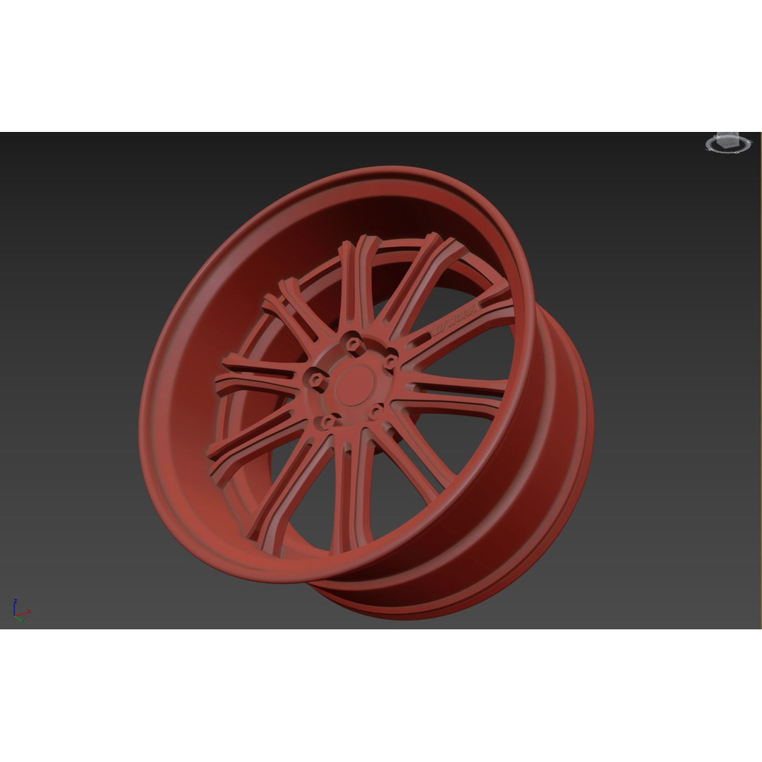 Work Varianza SC1 Wheel 3D Model – High Poly PBR Car Rim, FBX, OBJ - View 26
