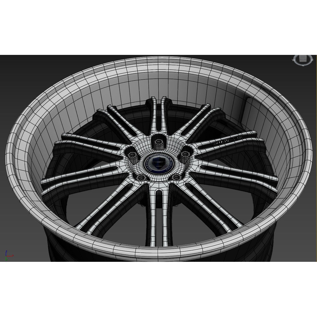Work Varianza SC1 Wheel 3D Model – High Poly PBR Car Rim, FBX, OBJ - View 28