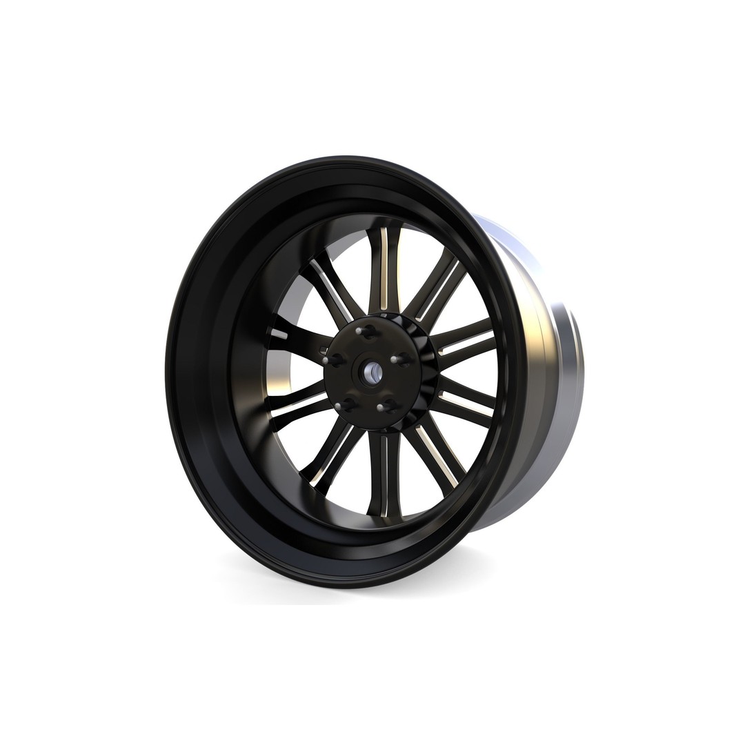 Work Varianza SC1 Wheel 3D Model – High Poly PBR Car Rim, FBX, OBJ - View 3