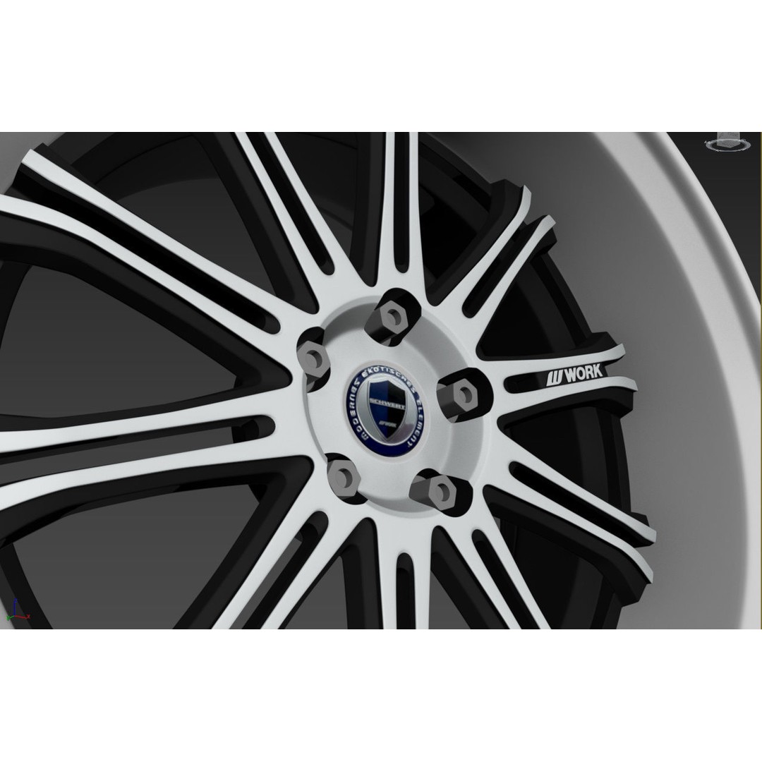 Work Varianza SC1 Wheel 3D Model – High Poly PBR Car Rim, FBX, OBJ - View 31