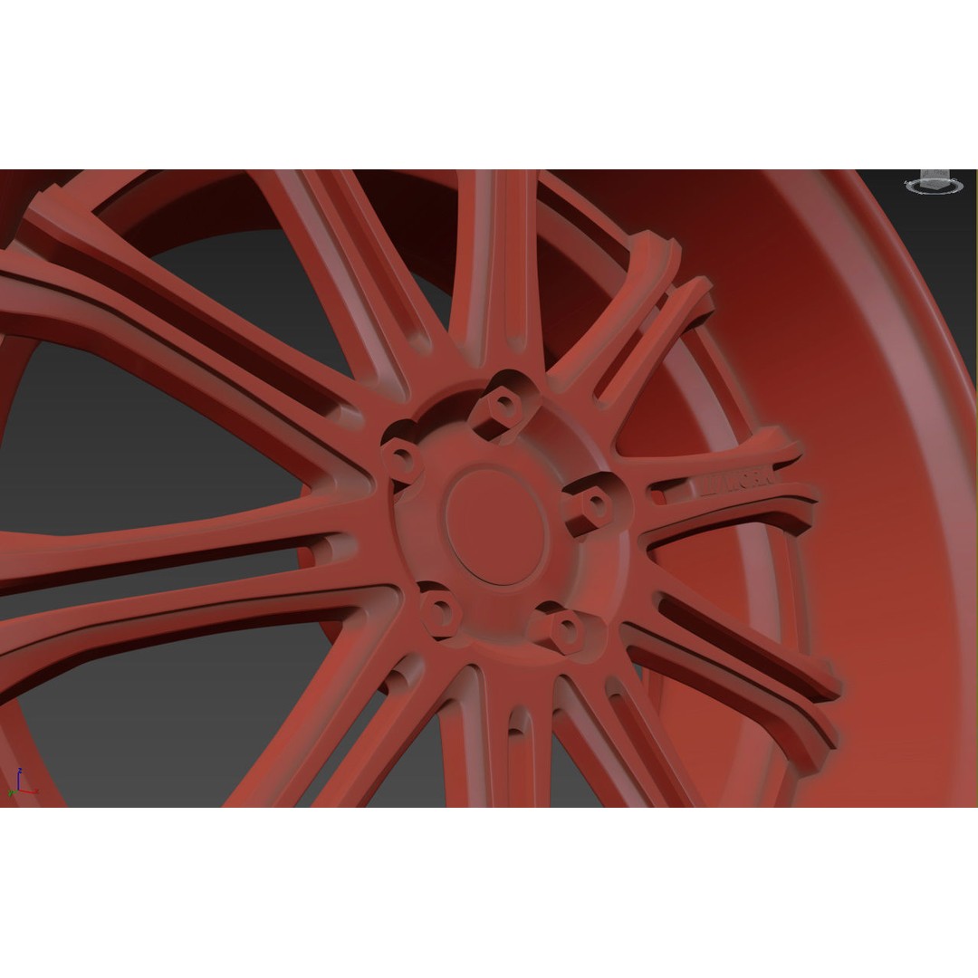 Work Varianza SC1 Wheel 3D Model – High Poly PBR Car Rim, FBX, OBJ - View 34