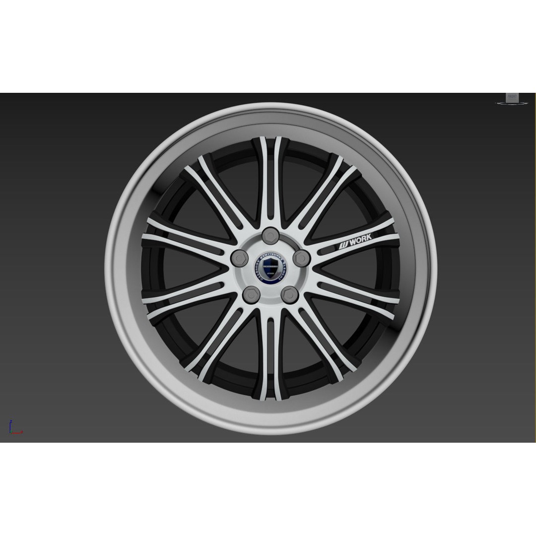 Work Varianza SC1 Wheel 3D Model – High Poly PBR Car Rim, FBX, OBJ - View 35