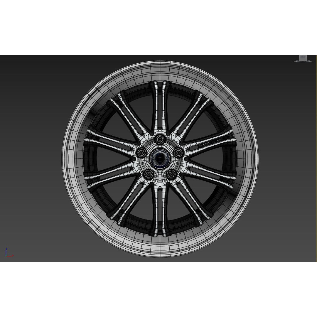 Work Varianza SC1 Wheel 3D Model – High Poly PBR Car Rim, FBX, OBJ - View 36