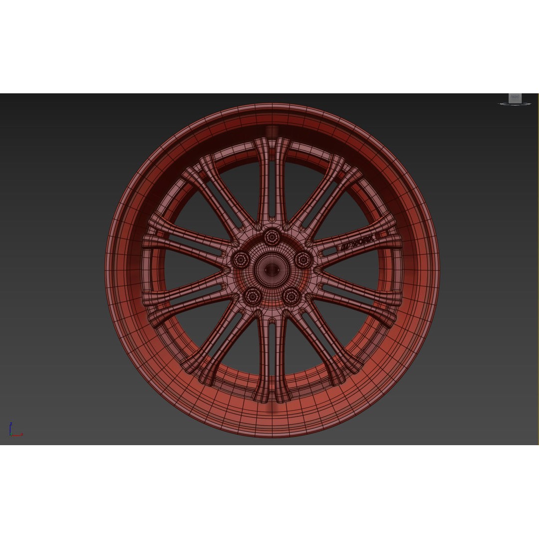 Work Varianza SC1 Wheel 3D Model – High Poly PBR Car Rim, FBX, OBJ - View 37