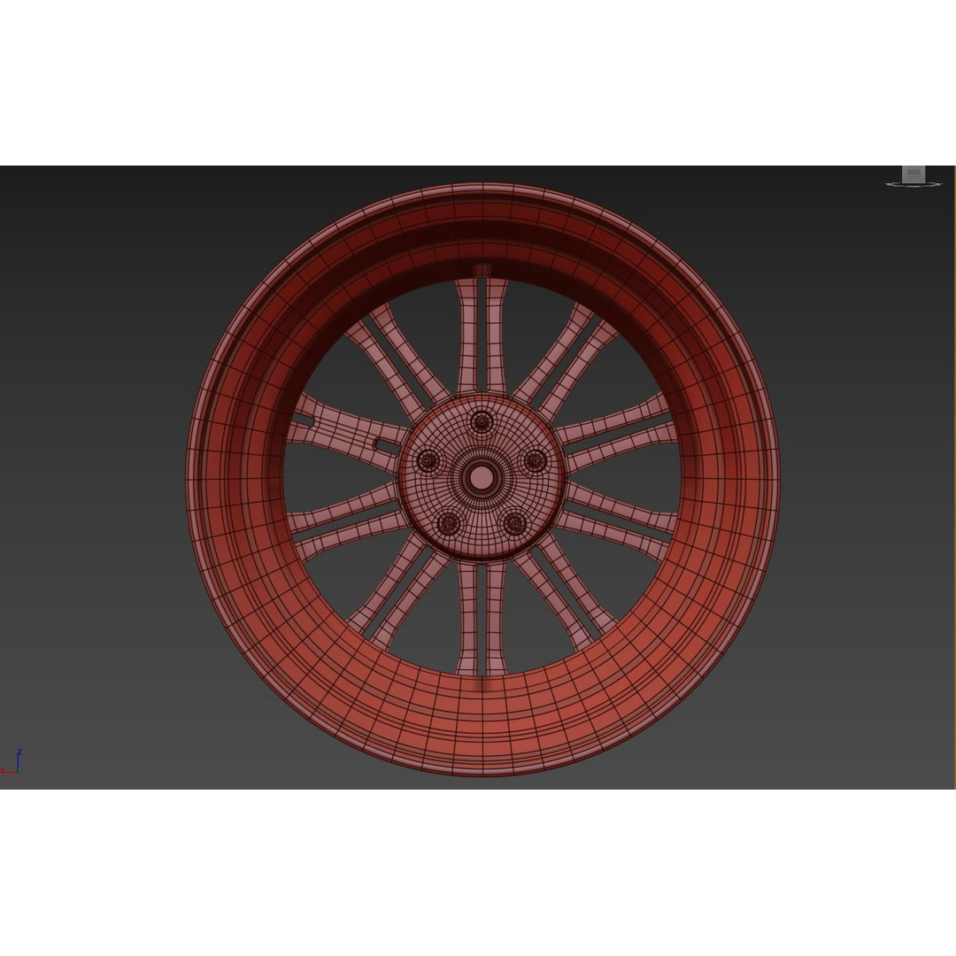 Work Varianza SC1 Wheel 3D Model – High Poly PBR Car Rim, FBX, OBJ - View 41