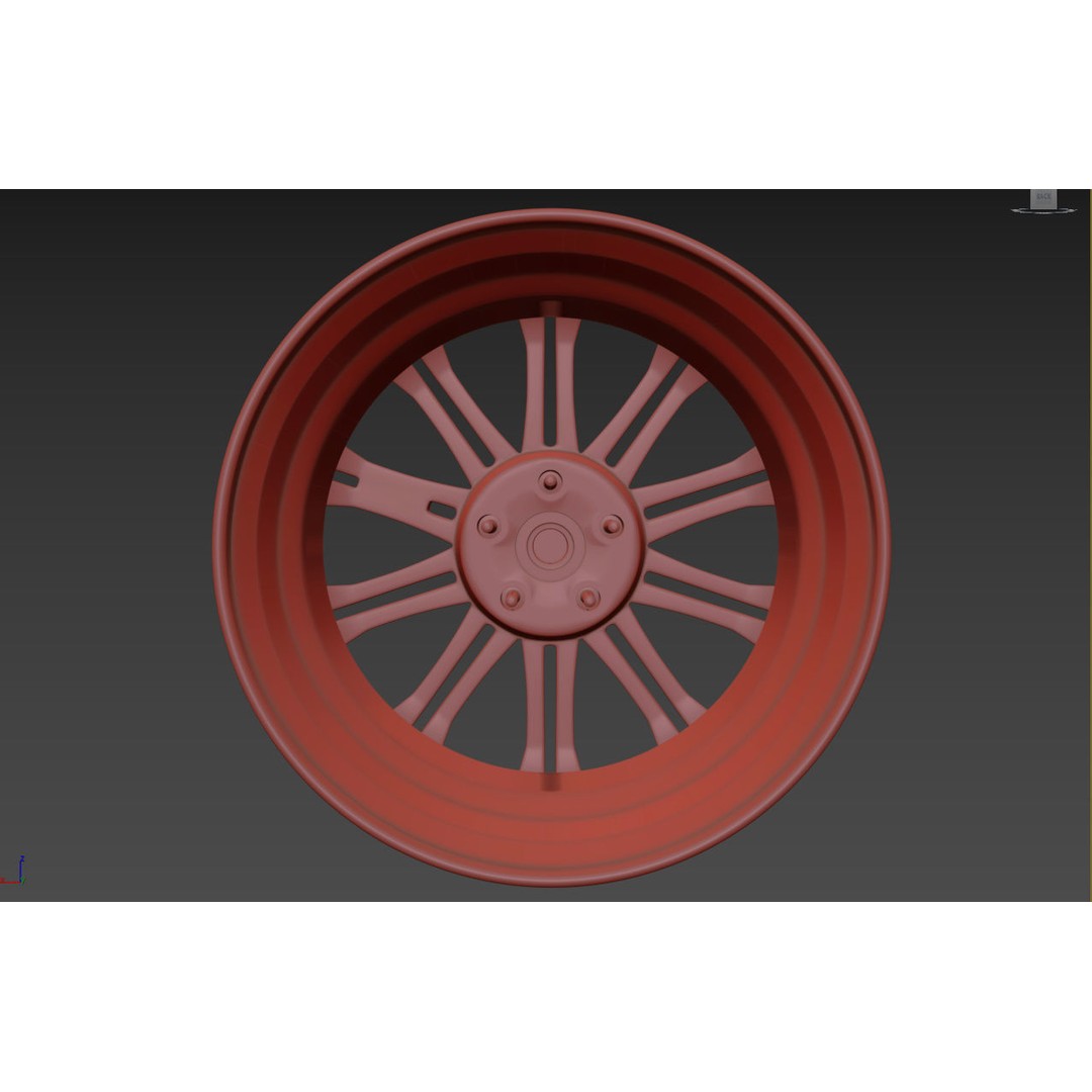 Work Varianza SC1 Wheel 3D Model – High Poly PBR Car Rim, FBX, OBJ - View 42