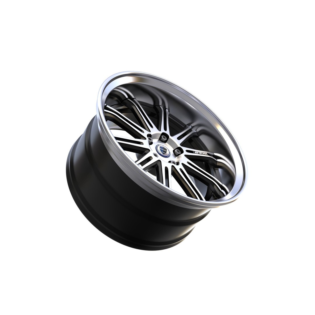 Work Varianza SC1 Wheel 3D Model – High Poly PBR Car Rim, FBX, OBJ - View 6