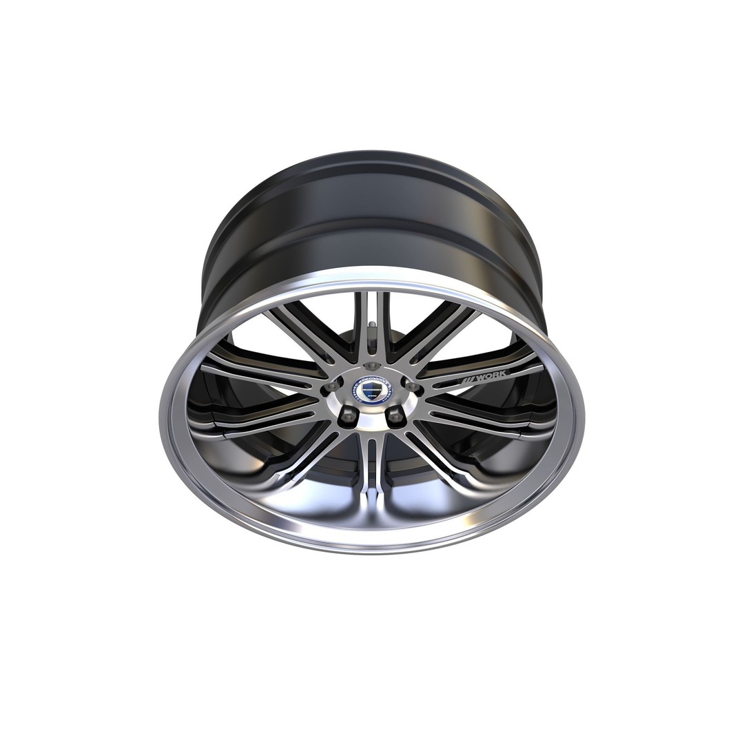Work Varianza SC1 Wheel 3D Model – High Poly PBR Car Rim, FBX, OBJ - View 8