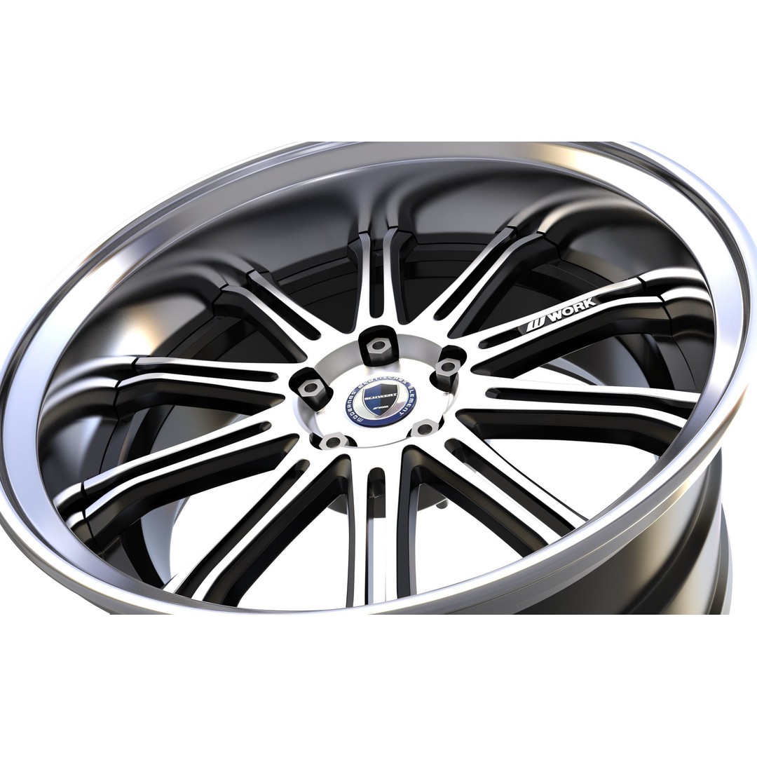 Work Varianza SC1 Wheel 3D Model – High Poly PBR Car Rim, FBX, OBJ - View 9