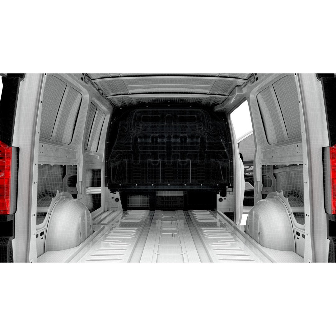 Mercedes Benz Vito L2 3D Model – HQ Interior, Game-Ready Formats