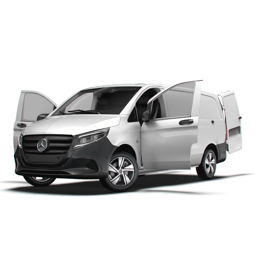Mercedes Benz Vito L2 3D Model – HQ Interior, Game-Ready Formats - View 10