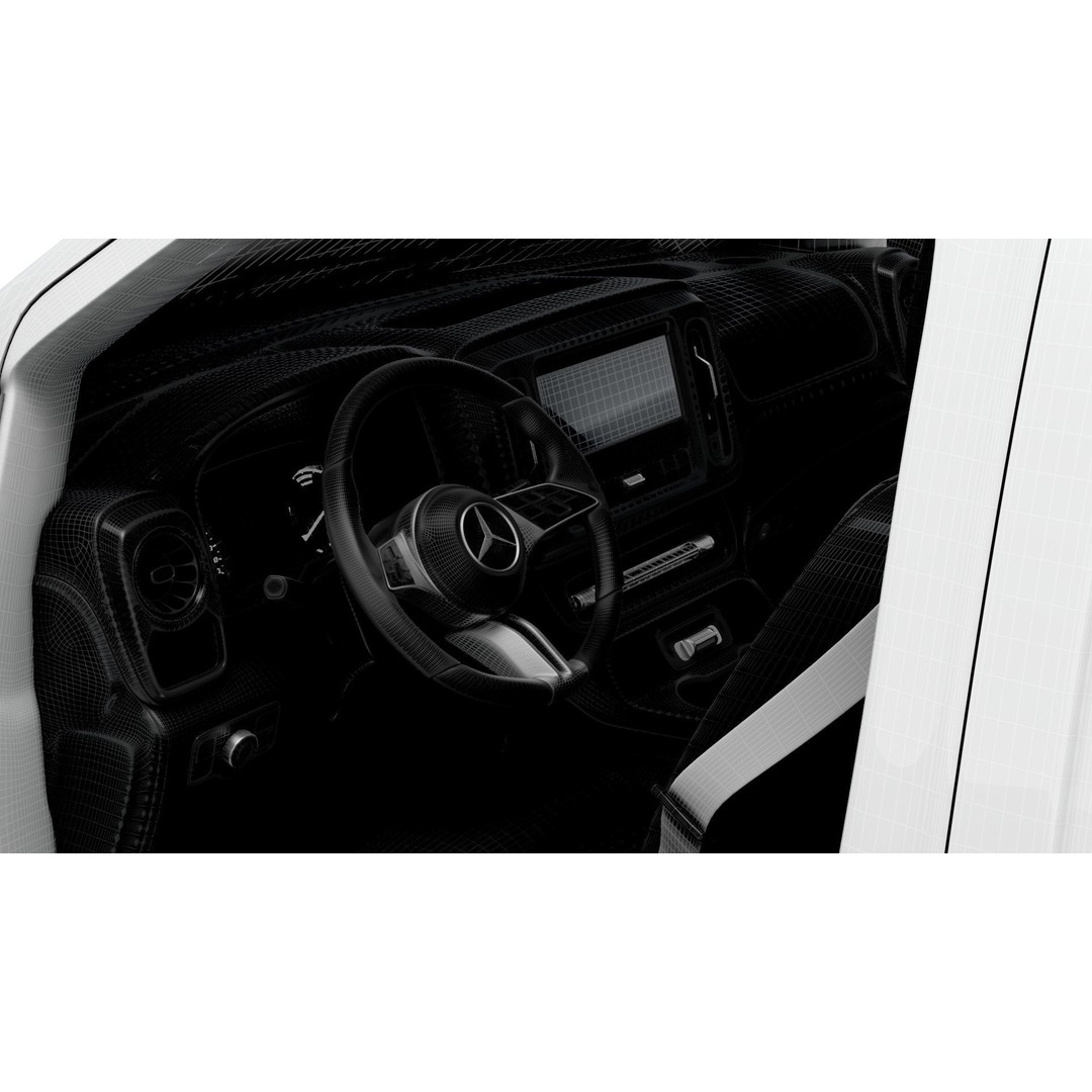 Mercedes Benz Vito L2 3D Model – HQ Interior, Game-Ready Formats - View 19