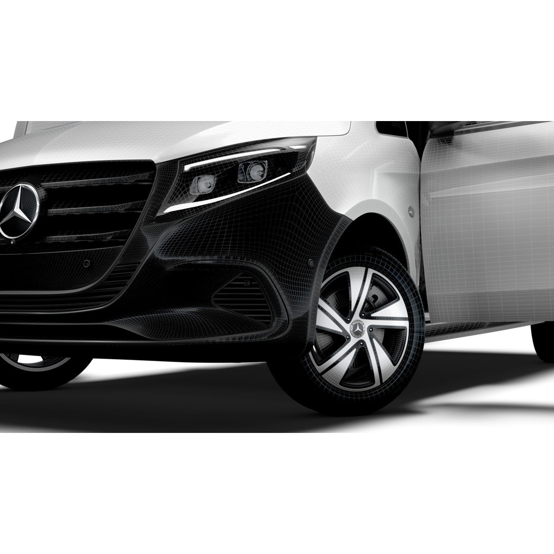 Mercedes Benz Vito L2 3D Model – HQ Interior, Game-Ready Formats - View 20