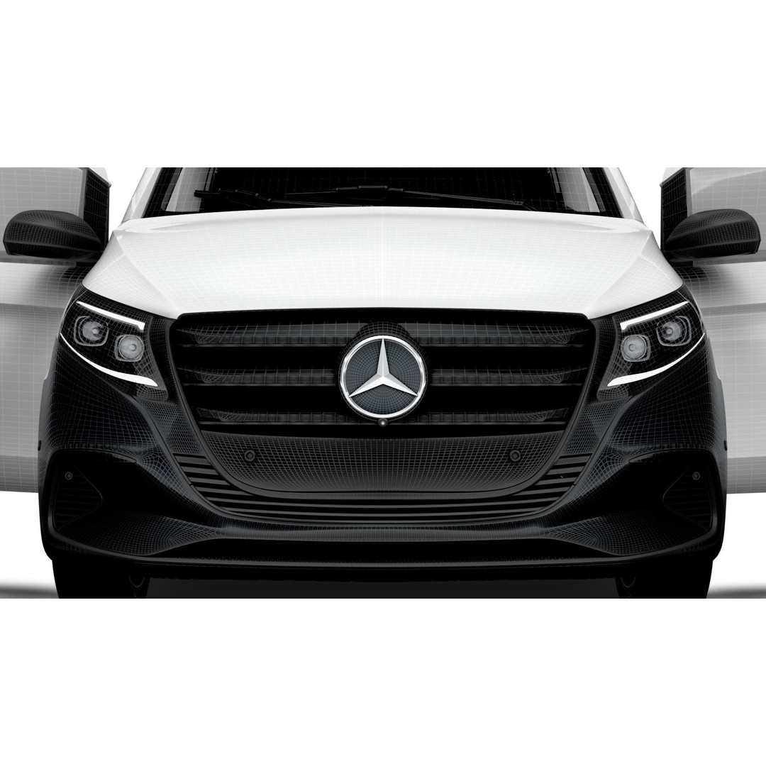 Mercedes Benz Vito L2 3D Model – HQ Interior, Game-Ready Formats - View 24