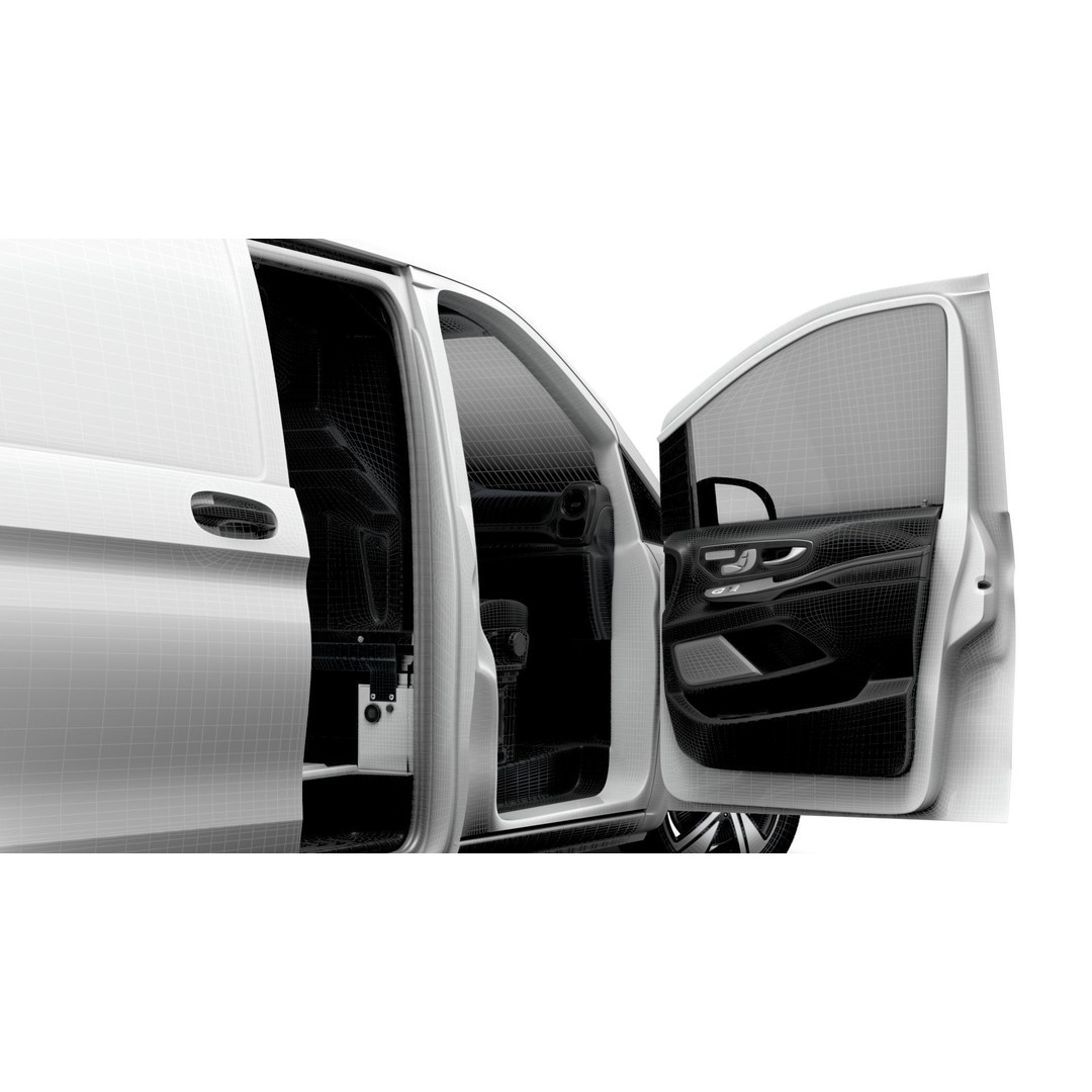 Mercedes Benz Vito L2 3D Model – HQ Interior, Game-Ready Formats - View 28