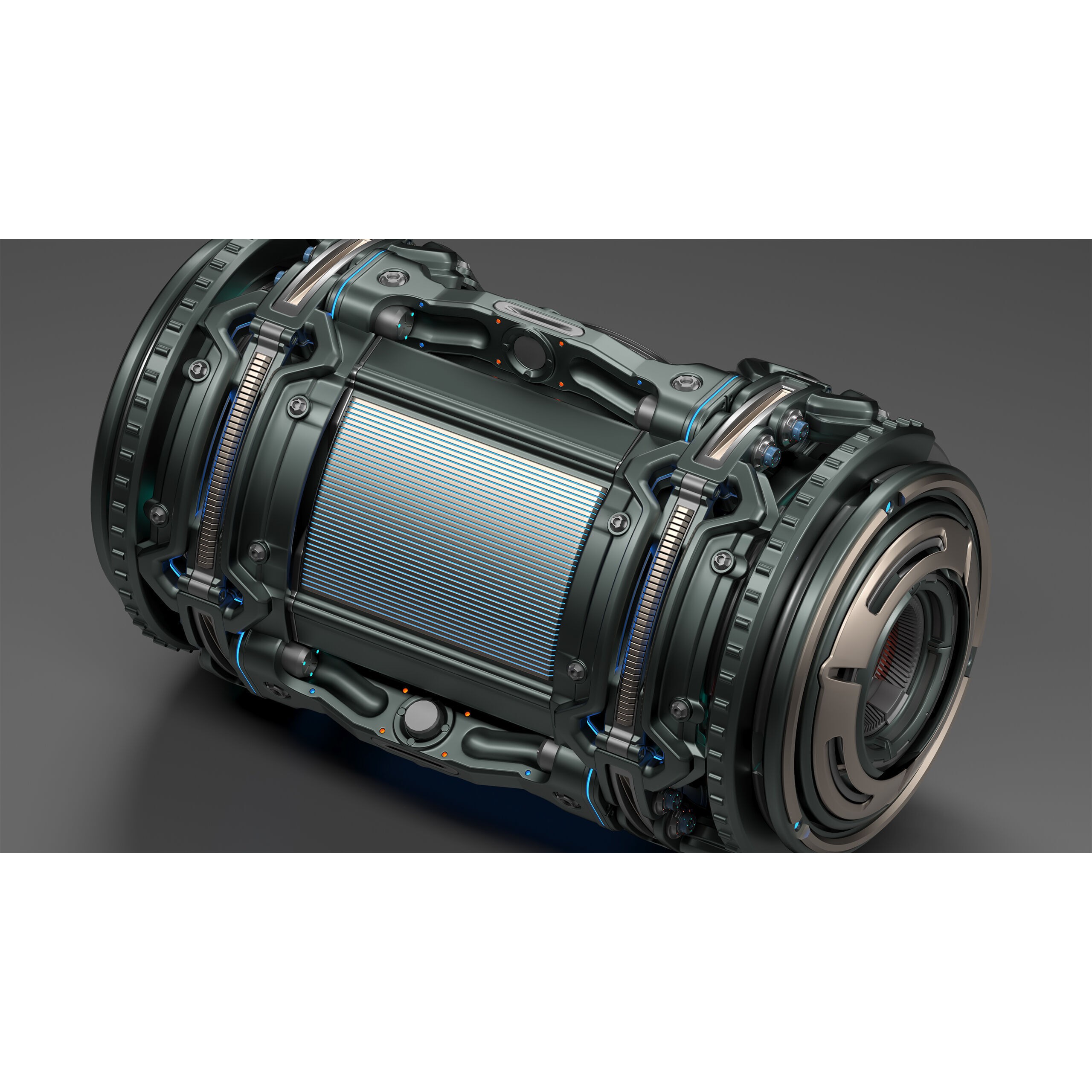 Sci-Fi Element Kitbash - Game-Ready 3D Model