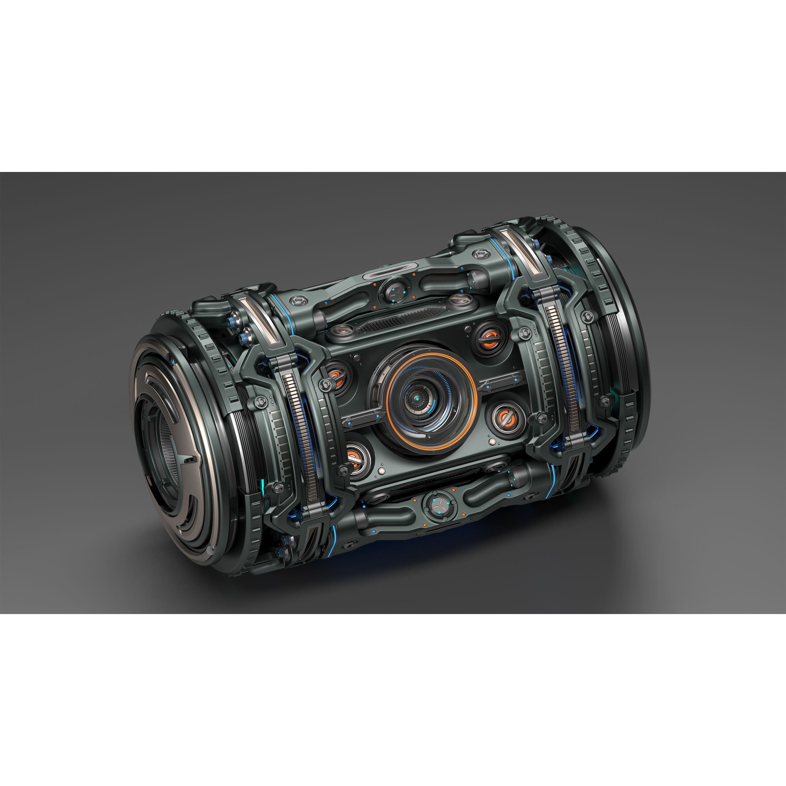 Sci-Fi Element Kitbash - Game-Ready 3D Model - View 3