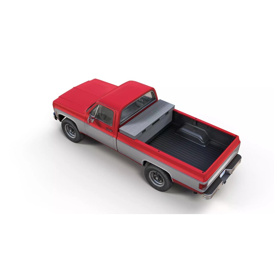 4x4 American Pickup Truck 3D Model – Low Poly Game Ready with PBR Textures - View 19