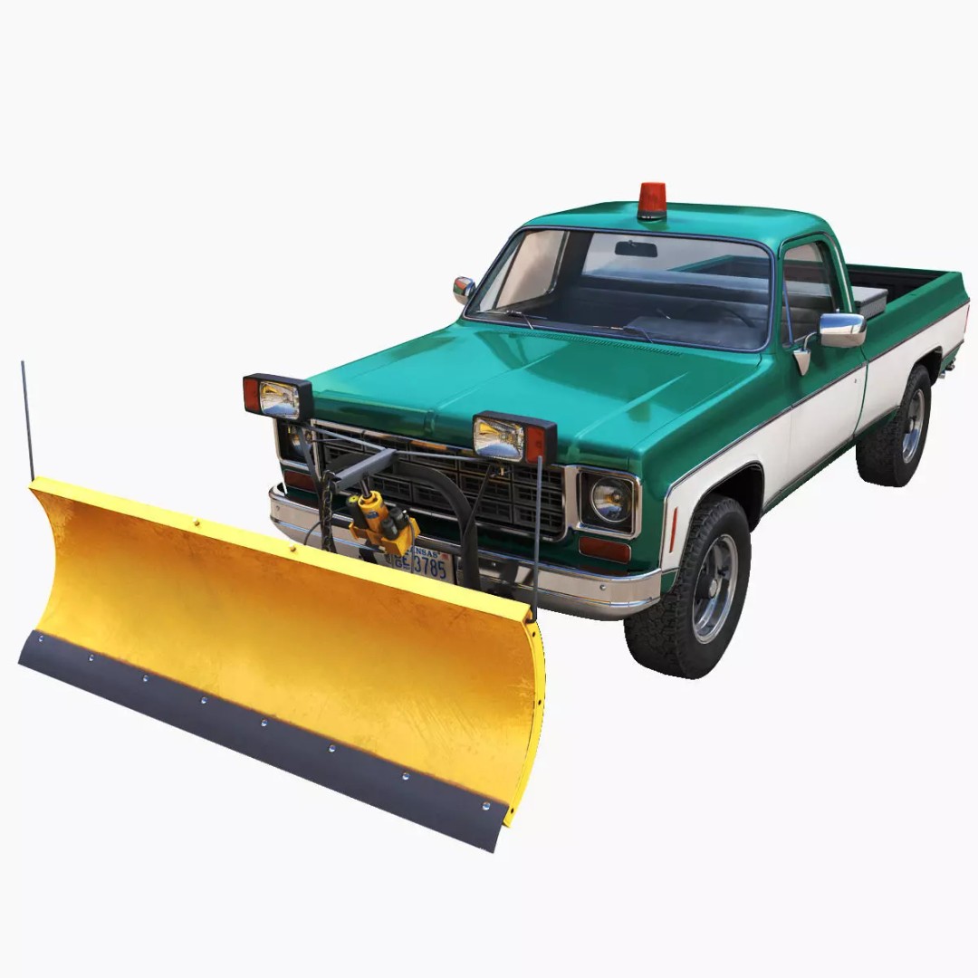 4x4 American Pickup Truck 3D Model – Low Poly Game Ready with PBR Textures - View 2