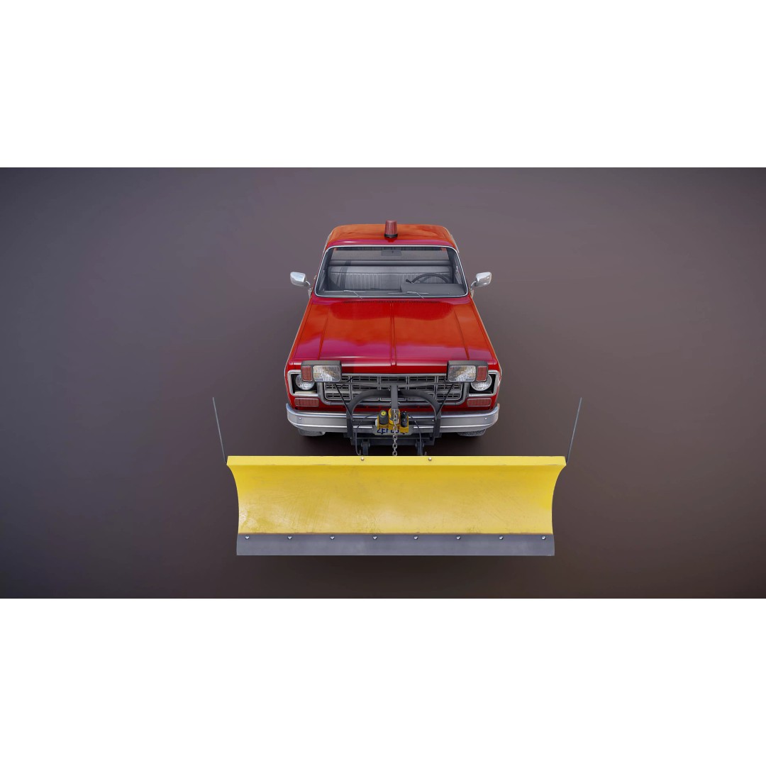 4x4 American Pickup Truck 3D Model – Low Poly Game Ready with PBR Textures - View 46