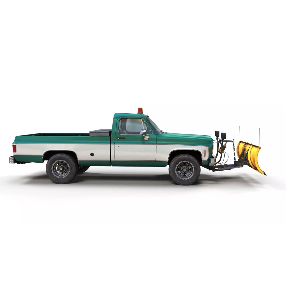 4x4 American Pickup Truck 3D Model – Low Poly Game Ready with PBR Textures - View 5