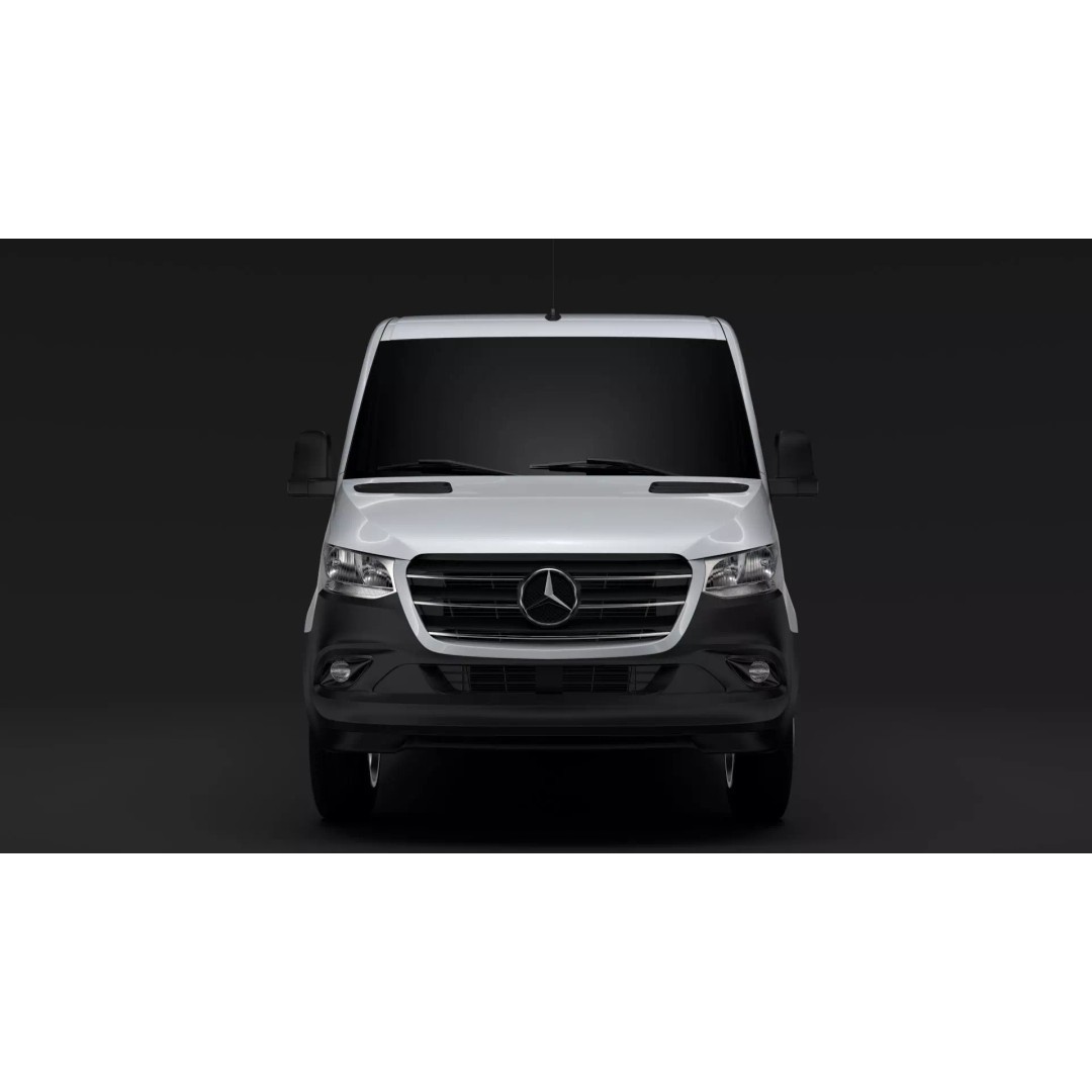 Mercedes Benz Sprinter Panel Van 3D Model – High Poly, Game Ready, FBX - View 2