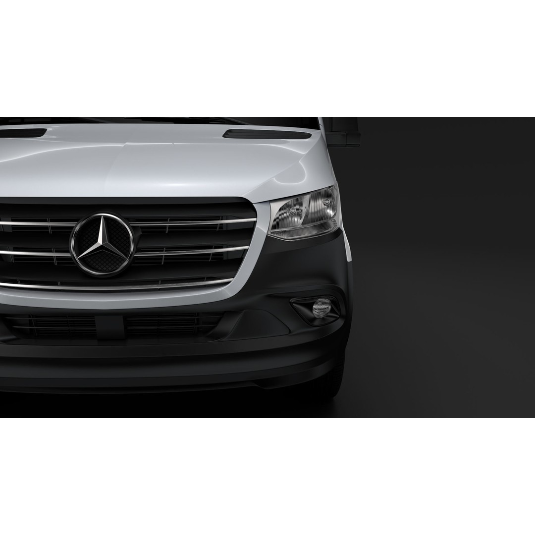 Mercedes Benz Sprinter Panel Van 3D Model – High Poly, Game Ready, FBX - View 4