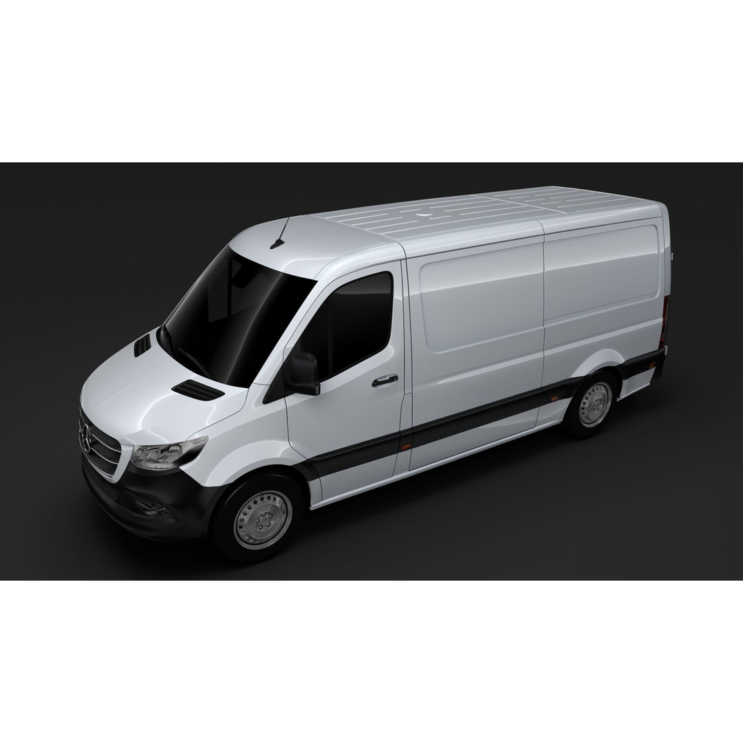 Mercedes Benz Sprinter Panel Van 3D Model – High Poly, Game Ready, FBX - View 6