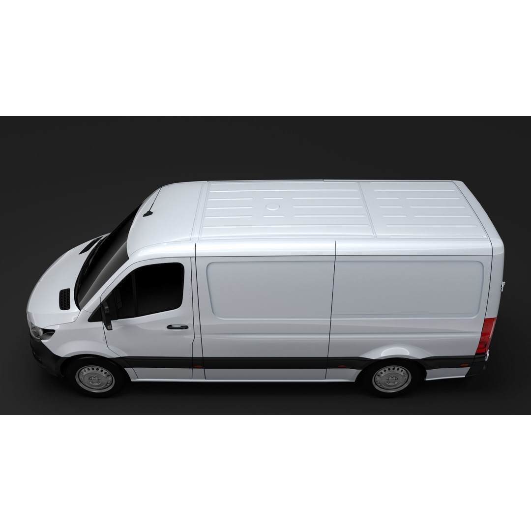 Mercedes Benz Sprinter Panel Van 3D Model – High Poly, Game Ready, FBX - View 9