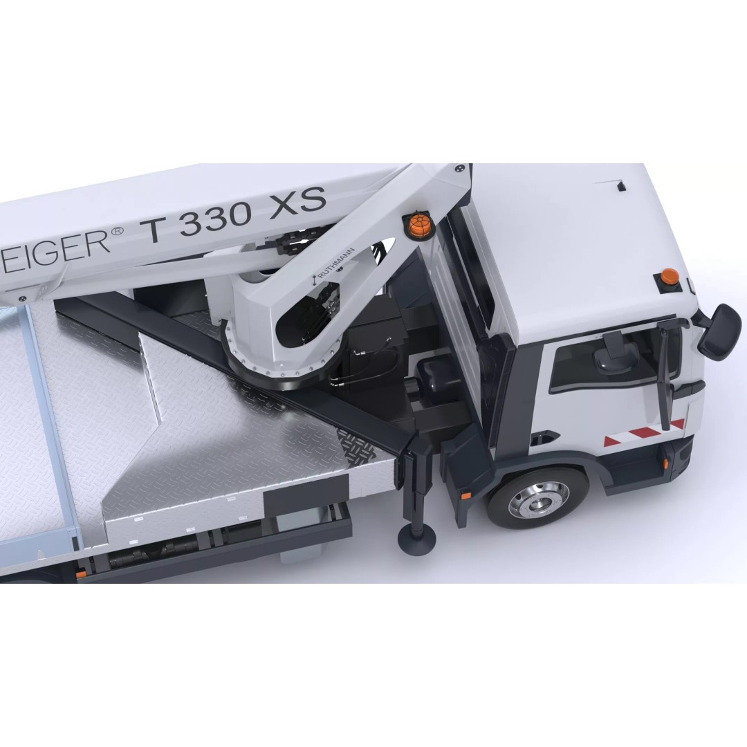 Ruthmann T330 Truck Mounted Aerial Work Platform 3D Model – High Poly PBR Asset, FBX, OBJ