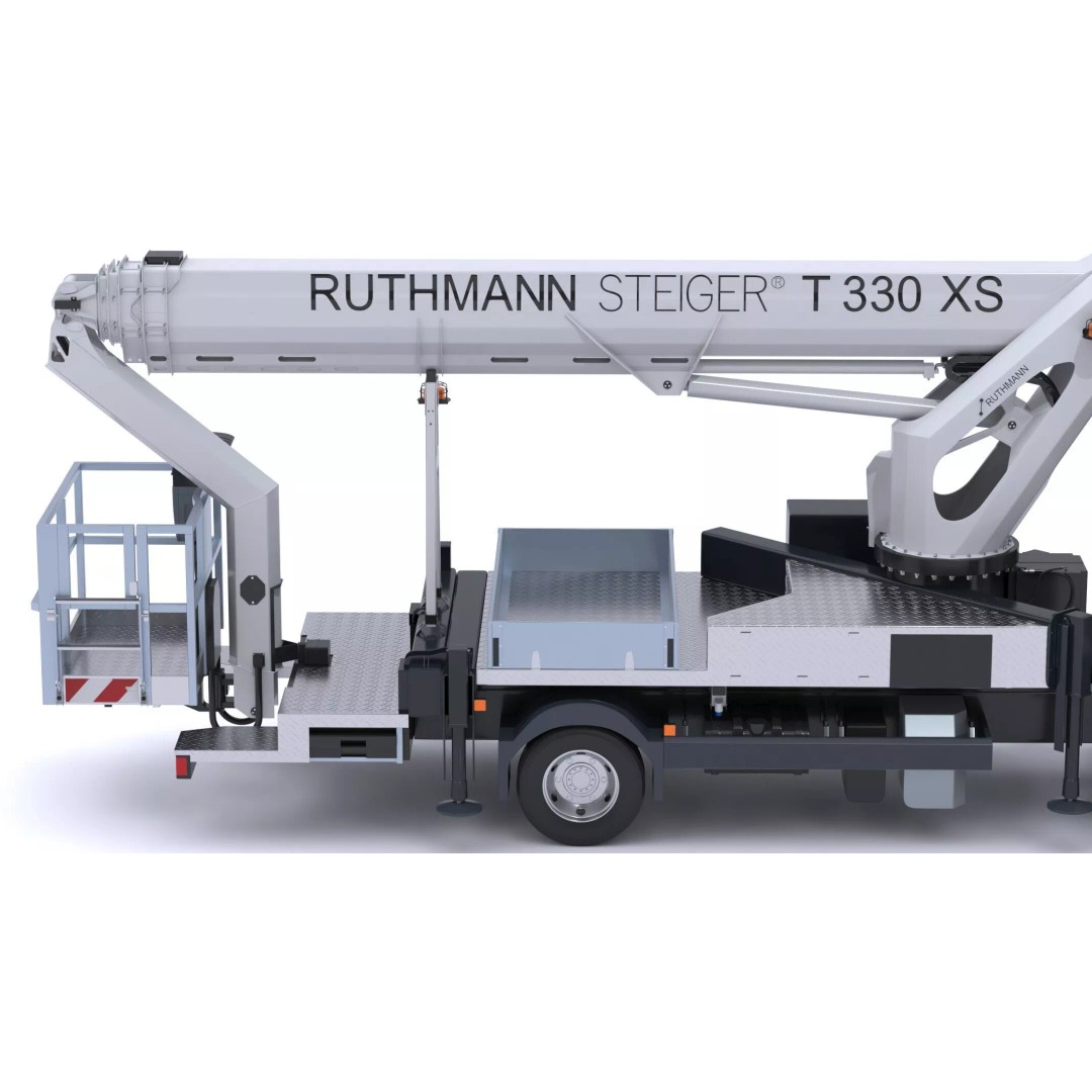 Ruthmann T330 Truck Mounted Aerial Work Platform 3D Model – High Poly PBR Asset, FBX, OBJ - View 20