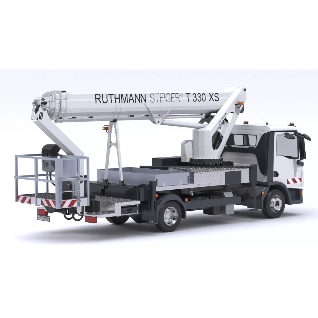 Ruthmann T330 Truck Mounted Aerial Work Platform 3D Model – High Poly PBR Asset, FBX, OBJ - View 7