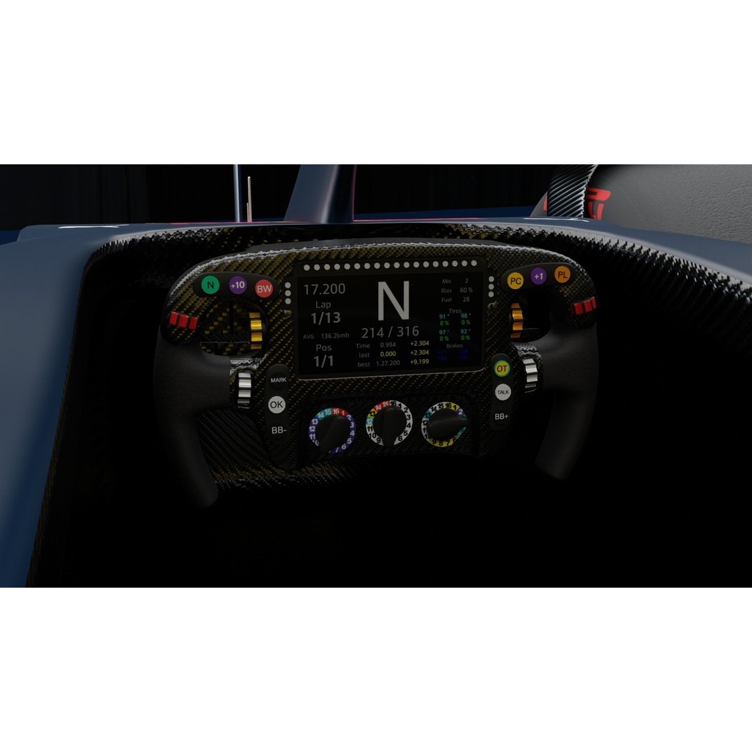 RedBull Formula 1 Car 3D Model – High Poly Game Asset, FBX - View 11