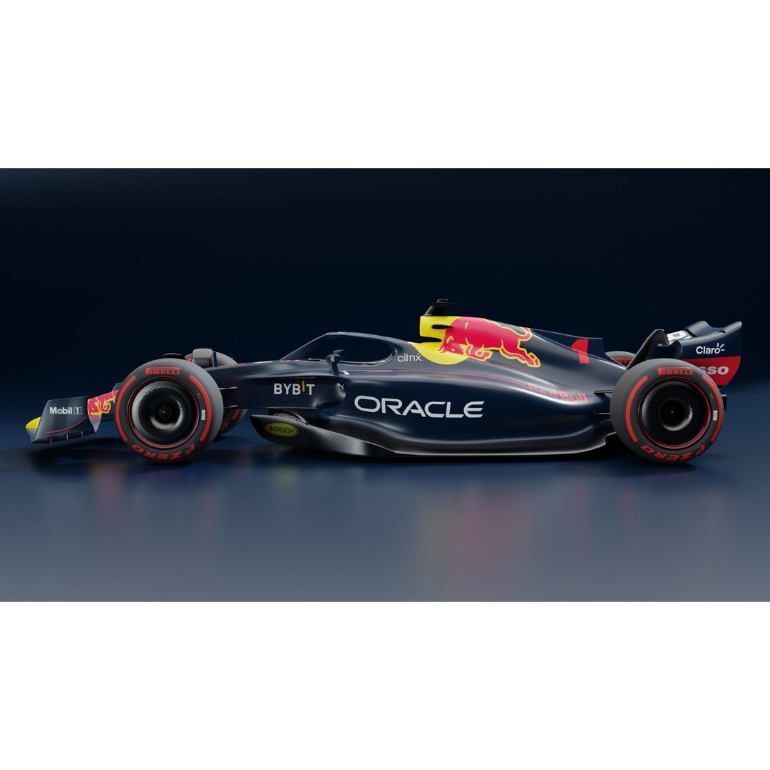 RedBull Formula 1 Car 3D Model – High Poly Game Asset, FBX - View 3