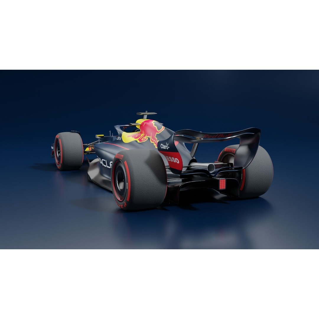 RedBull Formula 1 Car 3D Model – High Poly Game Asset, FBX - View 5