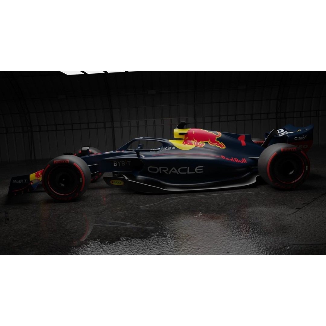 RedBull Formula 1 Car 3D Model – High Poly Game Asset, FBX - View 8