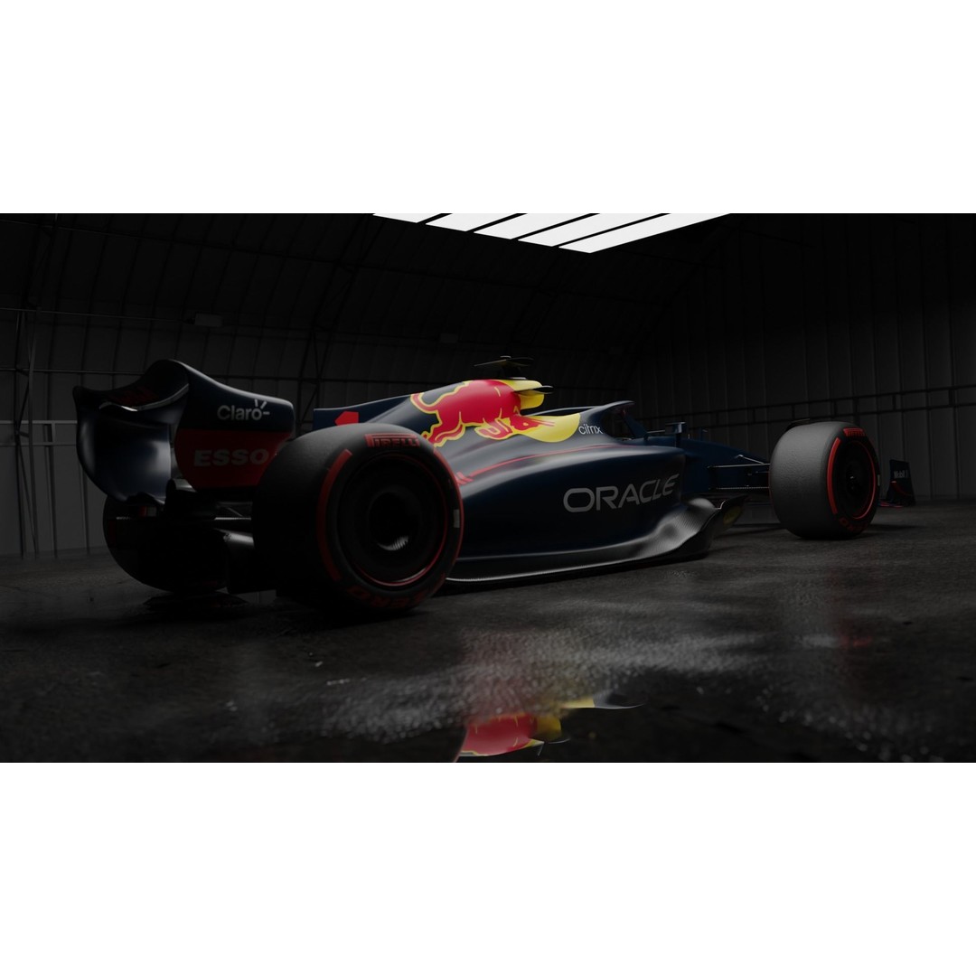 RedBull Formula 1 Car 3D Model – High Poly Game Asset, FBX - View 9