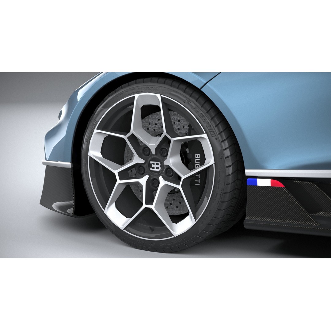 Bugatti Tourbillon 3D Model – Low Poly Game Asset, FBX, OBJ - View 18
