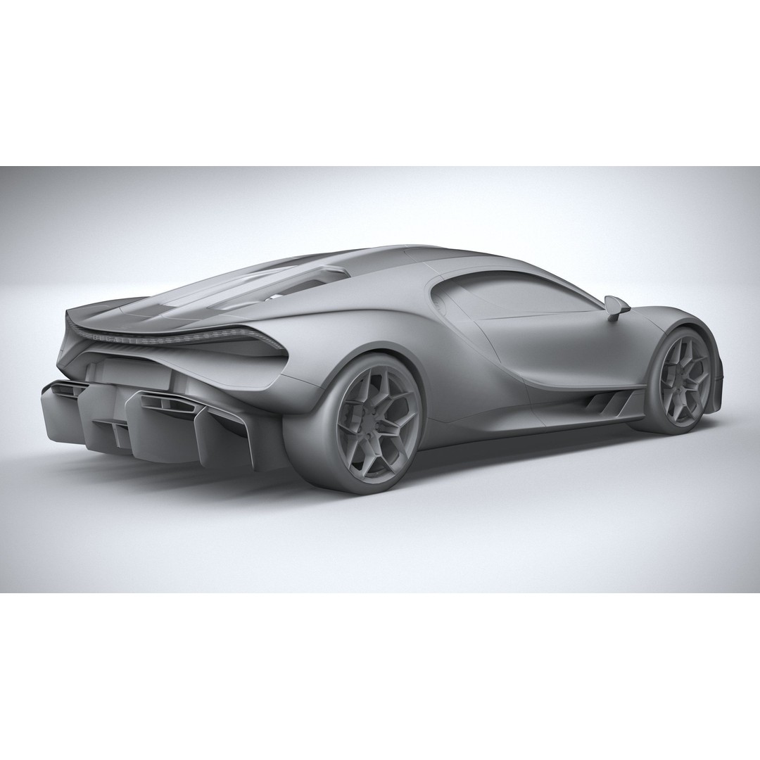 Bugatti Tourbillon 3D Model – Low Poly Game Asset, FBX, OBJ - View 27